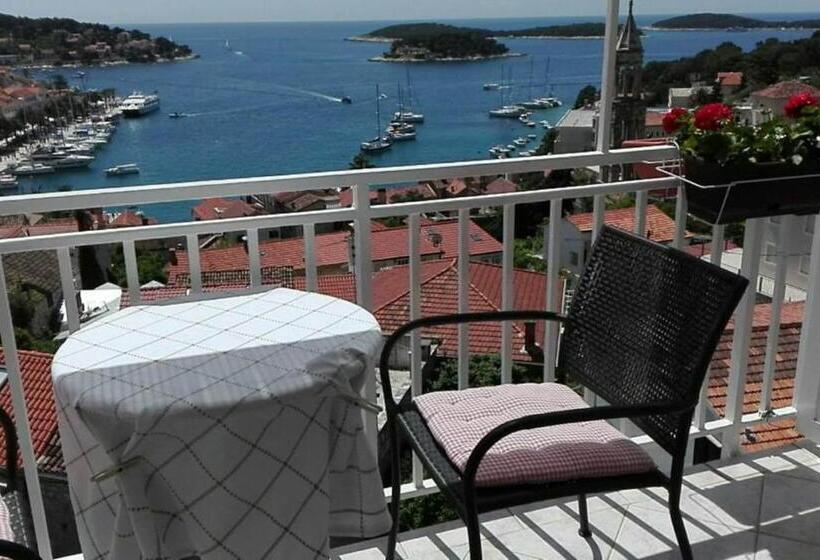 オーシャンビューデラックスルームバルコニー付き, Apartments Boćin Rosso