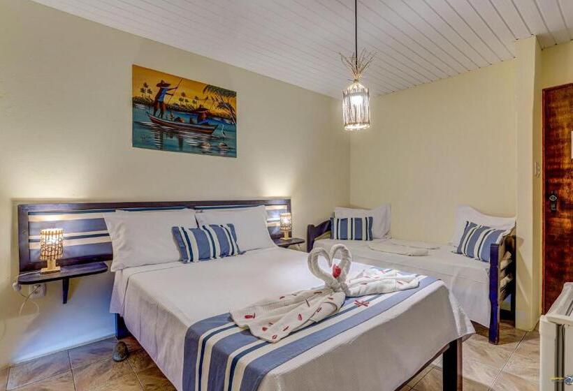 غرفة قياسية ثلاثية مع حمام خارجي, Pousada Galeão Itacaré