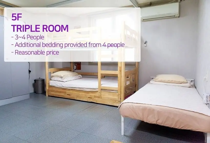 اتاق استاندارد سه نفره, Mihojae Hostel Busan