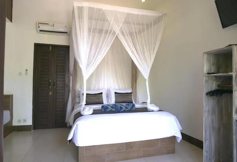 プールの見えるスタンダードトリプルルーム, Gili Air Bungalows