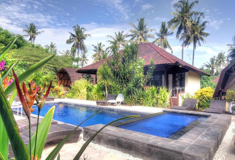 プールの見えるスタンダードトリプルルーム, Gili Air Bungalows