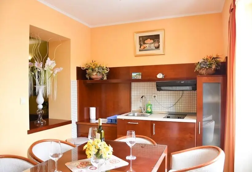 1 Schlafzimmer Apartment mit Terrasse Poolblick, Villa Mila