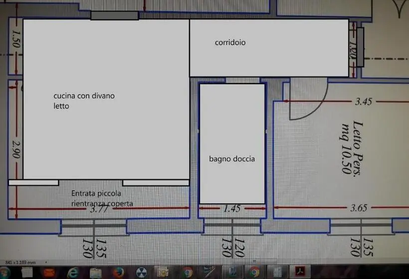 Huoneisto 1 Makuuhuone Pohjakerros, Airone Cervia B&b Camere E Appartamenti