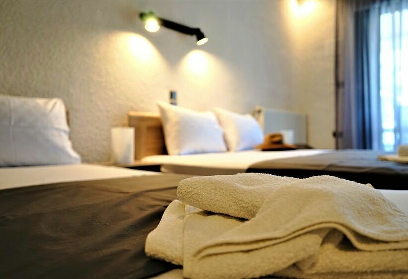 基本三人间, Pension Karvounoskala