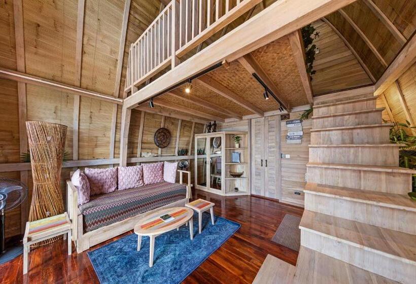 1침실 빌라 바다전망, Lumbung Loft Villas At Karuna El Nido