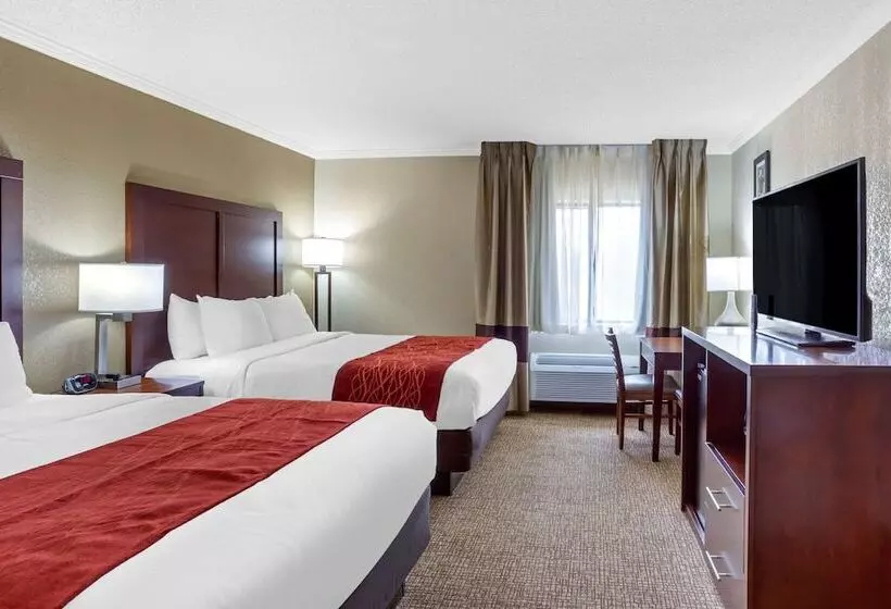２ダブルベッドのスタンダードルーム, Comfort Inn Hoffman Estates  Schaumburg