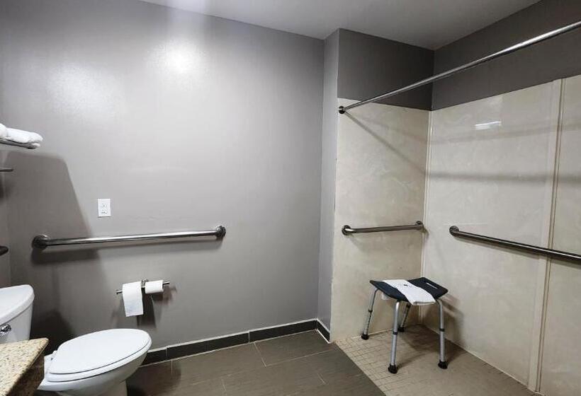 غرفة قياسية سرير كينج لذوى الإحتياجات الخاصة, Motel 6ennis, Tx