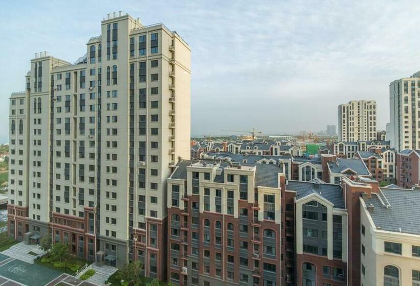 침실 1개 아파트, 2) Comfortable Sea View: No. 3 Bath, No. 3 Beach, No. 10 Thousand Square Meters, Dongyi Town, Ocean