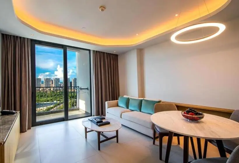 Huoneisto 1 Makuuhuone Puutarhanäkymä, Oakwood Apartments Sanya