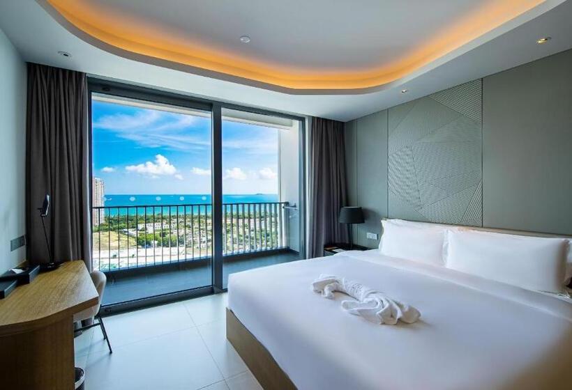 דירת דלוקס חדר שינה 1 עם נוף לים, Oakwood Apartments Sanya