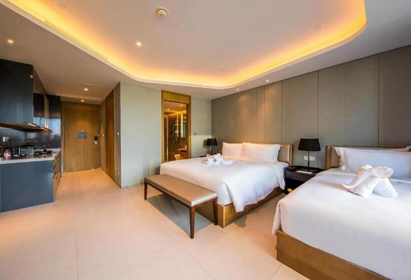 Family studio with garden view, Oakwood Apartments Sanya