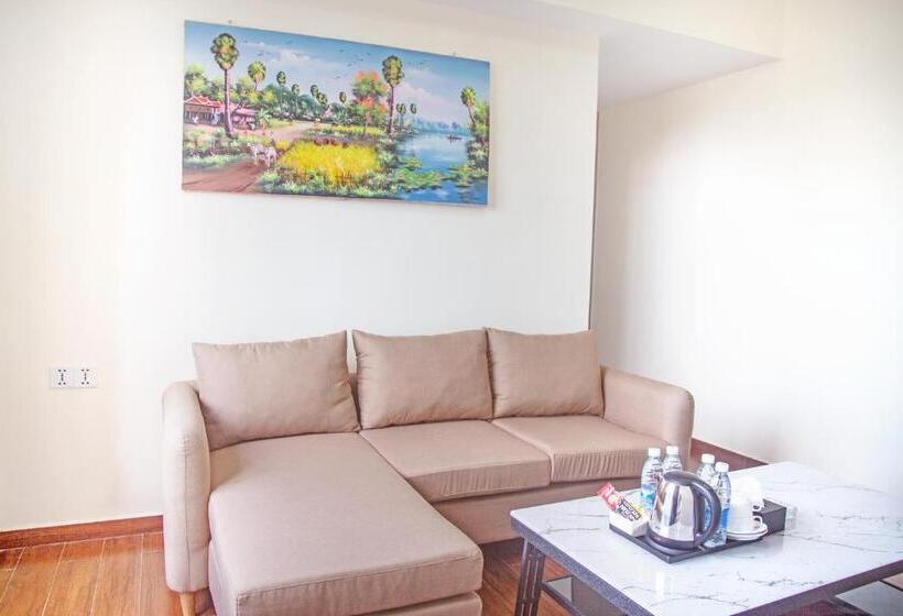 ２ベッドルーム家族用アパートメント, City Comfort Airport Hotel Phnom Penh