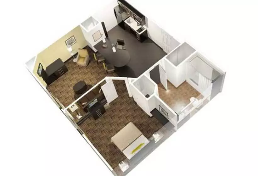 キングサイズベッドのスイートルーム, Candlewood Suites   East Syracuse   Carrier Circle, An Ihg