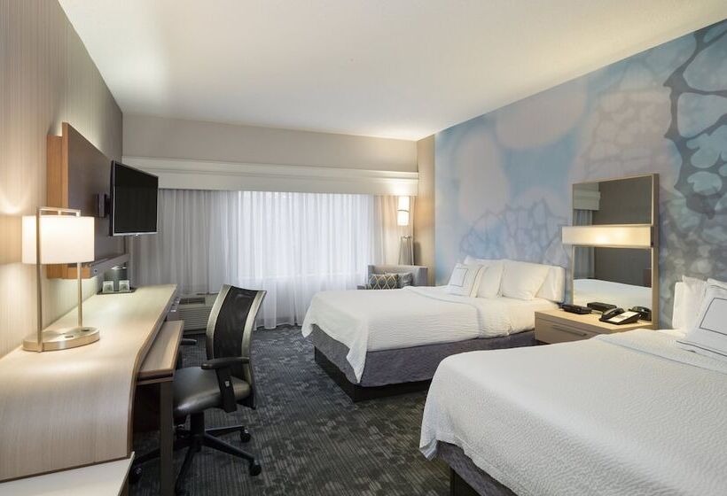 اتاق استاندارد با 2 تخت دوبل, Courtyard By Marriott Scranton Montage Mountain