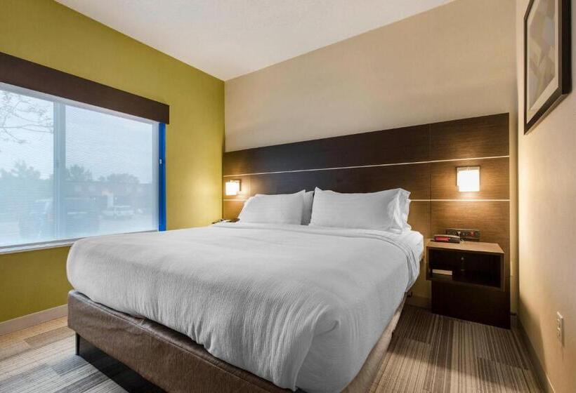 스위트 킹사이즈 침대, Holiday Inn Express And Suites Chicago West   St Charles, An Ihg