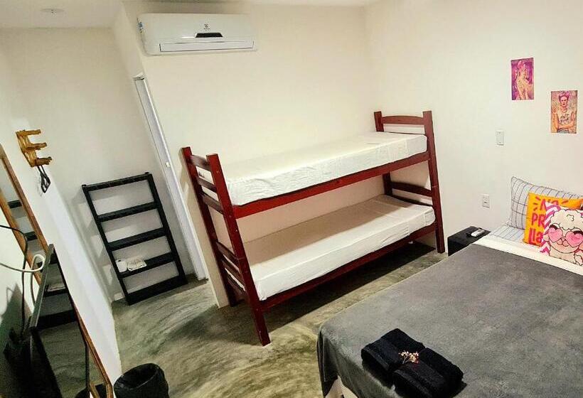 غرفة قياسية رباعية مزودة بشُرفة, Di Pipa Rooms Hidromassagem Externa