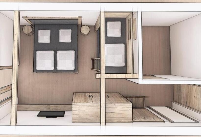 חדר לארבעה סטנדרטי עם מרפסת, Apartments Riega