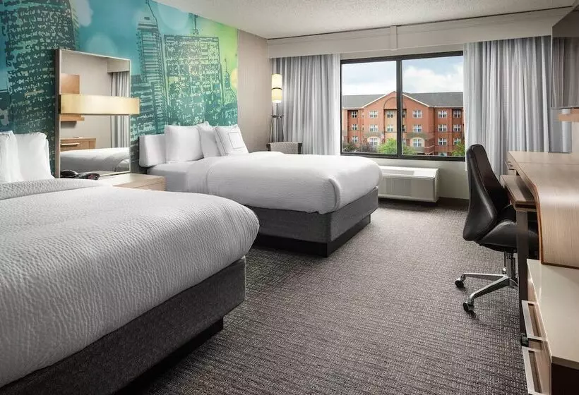 اتاق استاندارد با 2 تخت دوبل, Courtyard Indianapolis At The Capitol