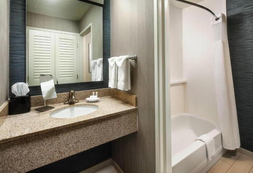 חדר סטנדרט עם מיטת קינג, Courtyard Indianapolis At The Capitol