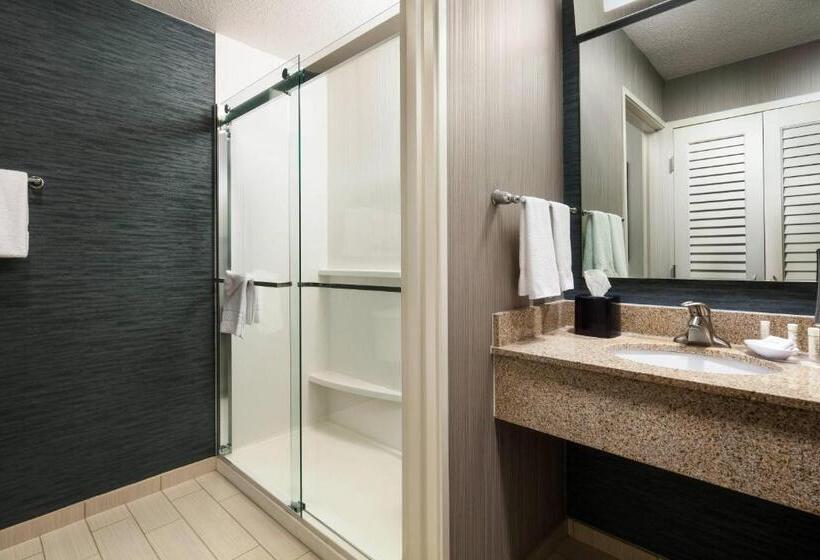 חדר סטנדרט עם מיטת קינג, Courtyard Indianapolis At The Capitol