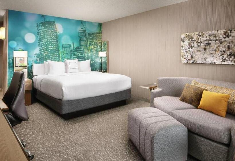 חדר סטנדרט עם מיטת קינג, Courtyard Indianapolis At The Capitol