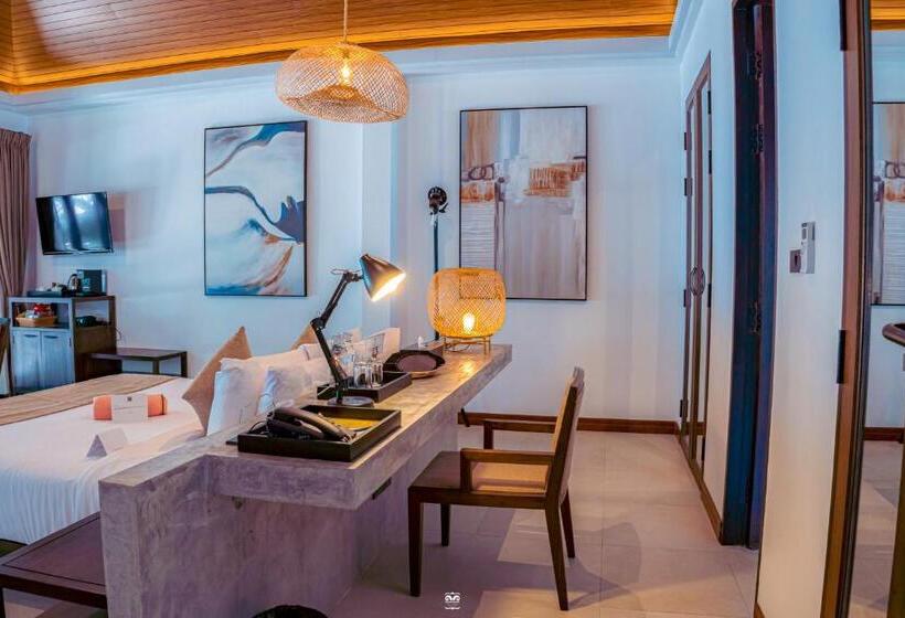 اتاق لوکس با چشمانداز دریا, Victoria Cliff Resort Nyaung Oo Phee Island