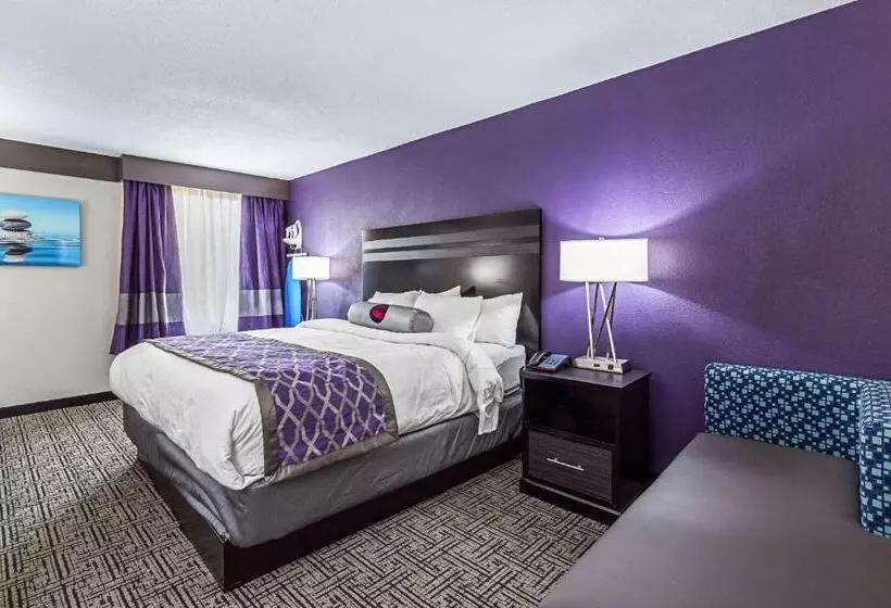 キングサイズベッドのスタンダードルーム, Clarion Inn & Suites Near Downtown