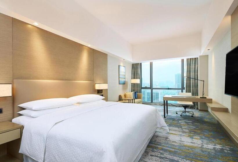 도시전망 디럭스룸 킹침대, Four Points By Sheraton Jiaxing