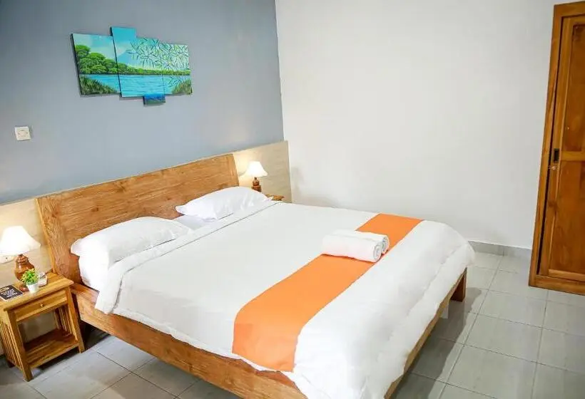 Standard-huone Allasnäkymä, Orange Balangan Bungalow