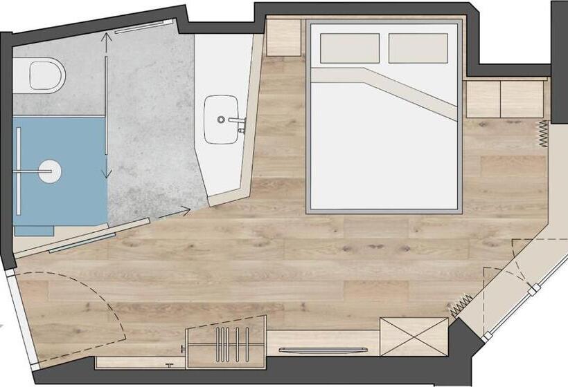 标准间, Garni Hubertushof