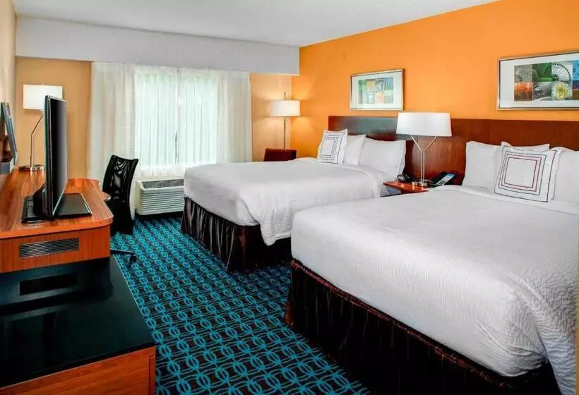 ２ダブルベッドのスタンダードルーム, Fairfield Inn & Suites By Marriott Atlanta Alpharetta