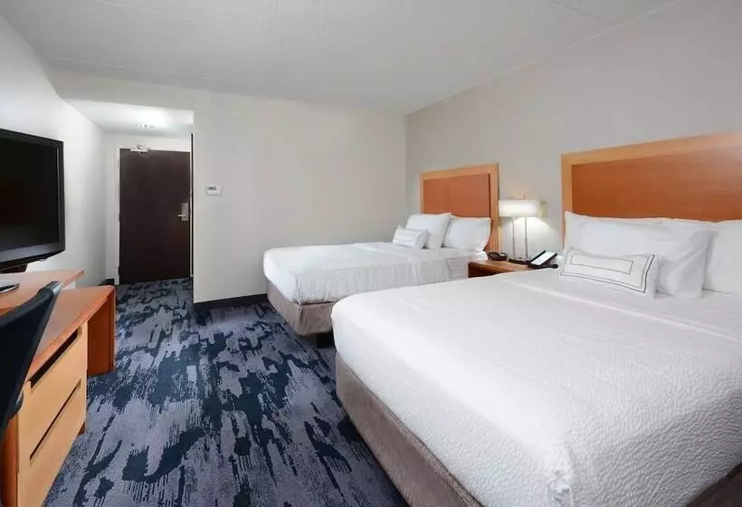 اتاق استاندارد با 2 تخت دوبل, Fairfield Inn & Suites By Marriott Charlottesville North