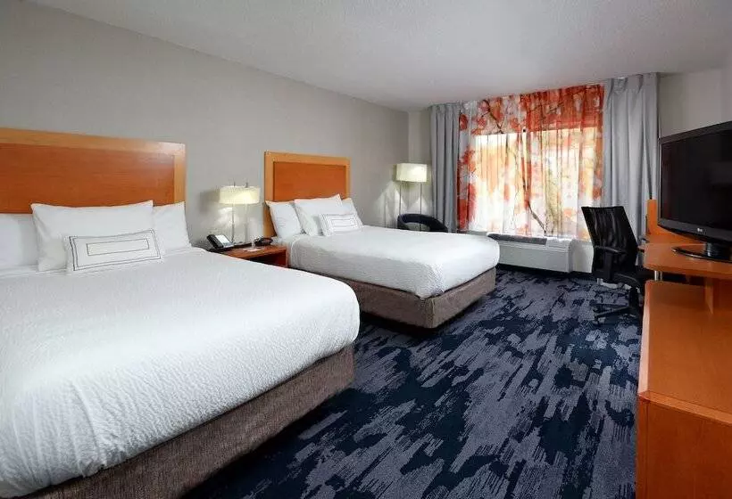 اتاق استاندارد با 2 تخت دوبل, Fairfield Inn & Suites By Marriott Charlottesville North