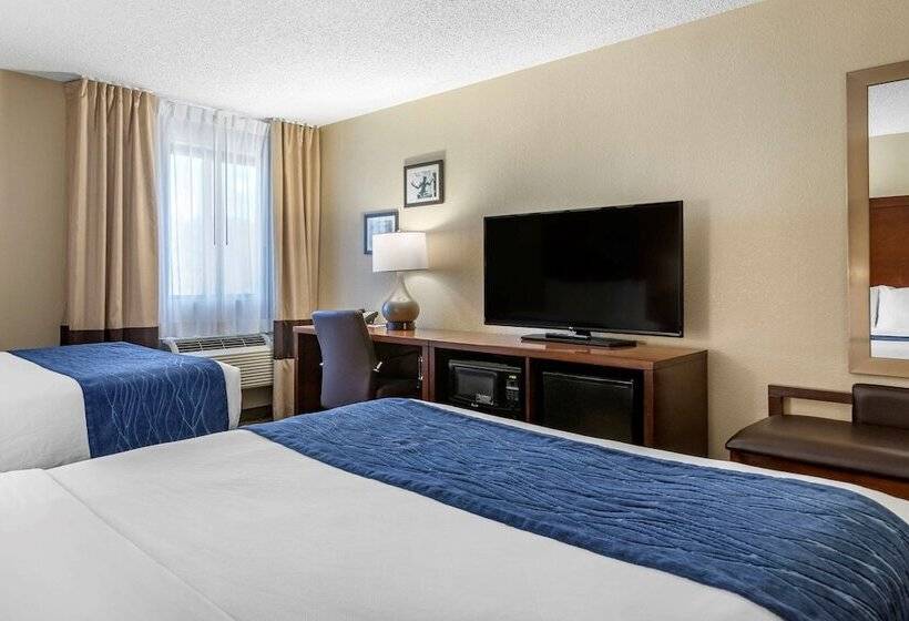 غرفه قياسيه سريرين مزدوجين, Comfort Inn Near Greenfield Village