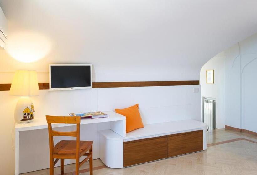 חדר דלוקס עם מרפסת נוף לים, Residence Lì Galli