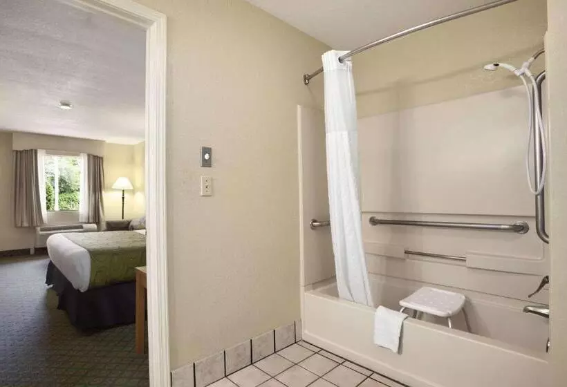 身障者適用キングサイズベッドルーム, Days Inn & Suites By Wyndham Stuttgart