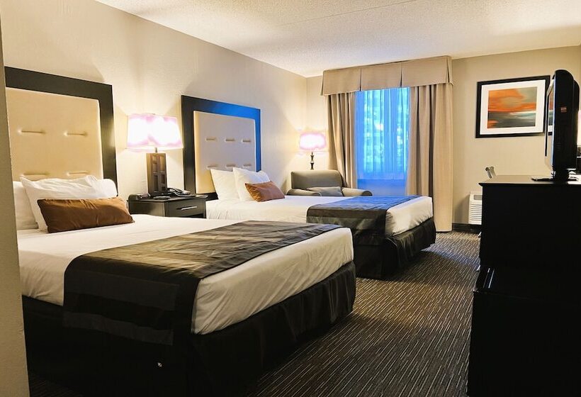 חדר סטנדרט שתי מיטות זוגיות, The Plaza On The Pike Hotel Atlantic City West By Oyo