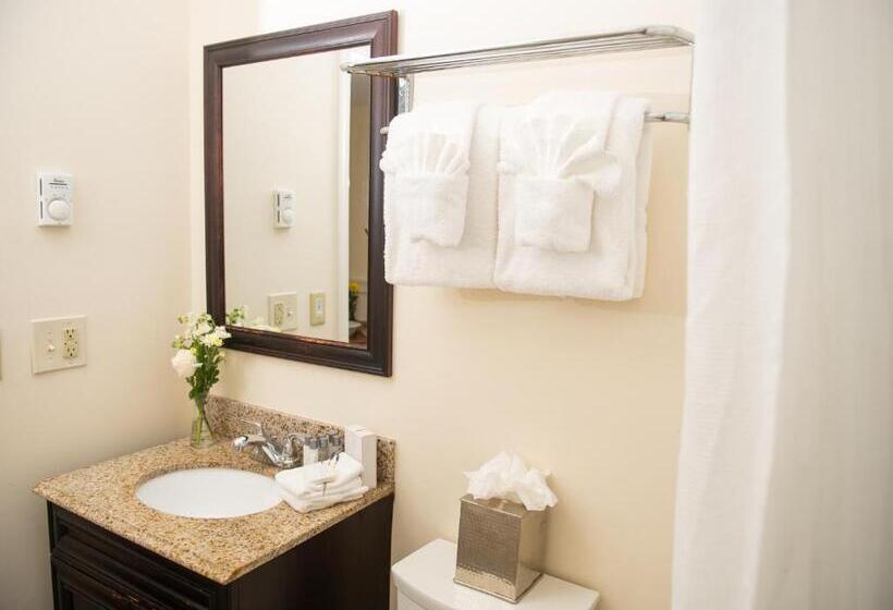 キングサイズベッドのデラックスルーム, America's Cup Inn Newport