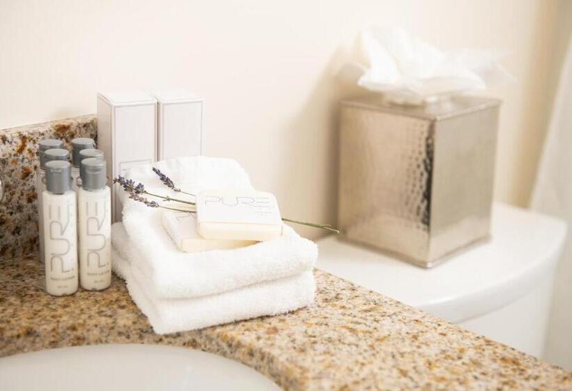 キングサイズベッドのデラックスルーム, America's Cup Inn Newport