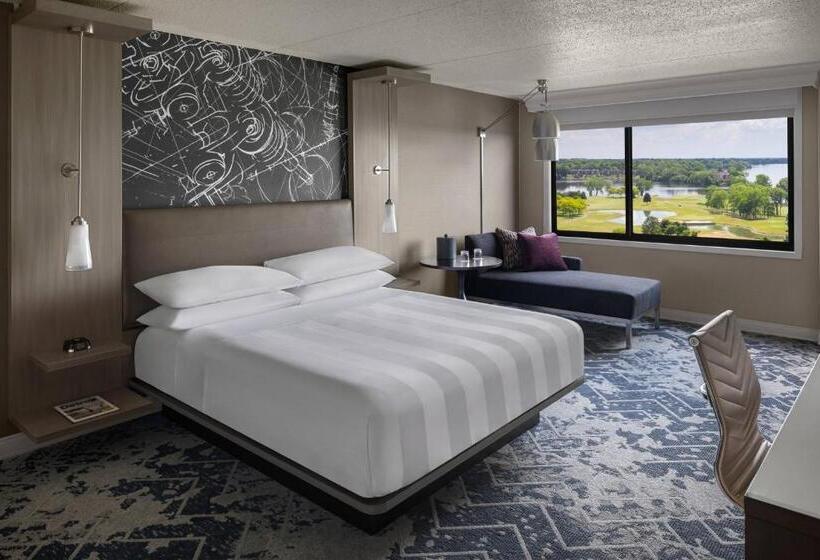 キングサイズベッドのスタンダードルーム, Ann Arbor Marriott Ypsilanti At Eagle Crest