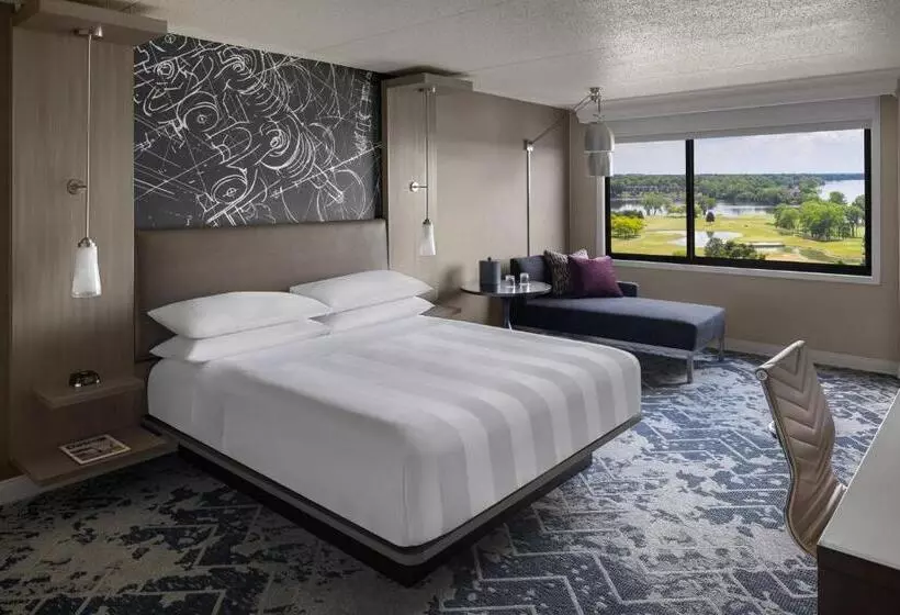 キングサイズベッドのスタンダードルーム, Ann Arbor Marriott Ypsilanti At Eagle Crest