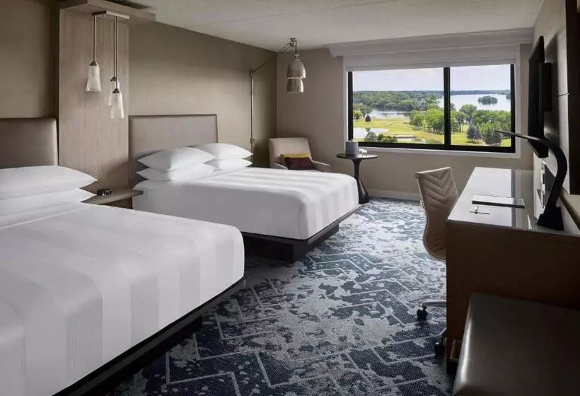 ２ダブルベッドのスタンダードルーム, Ann Arbor Marriott Ypsilanti At Eagle Crest