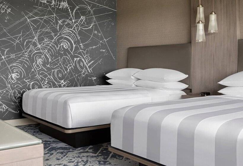 ２ダブルベッドのスタンダードルーム, Ann Arbor Marriott Ypsilanti At Eagle Crest