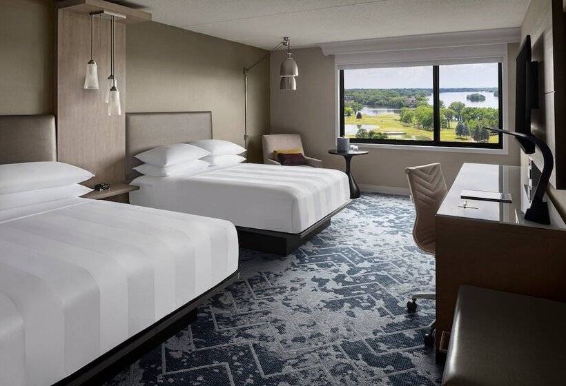 ２ダブルベッドのスタンダードルーム, Ann Arbor Marriott Ypsilanti At Eagle Crest