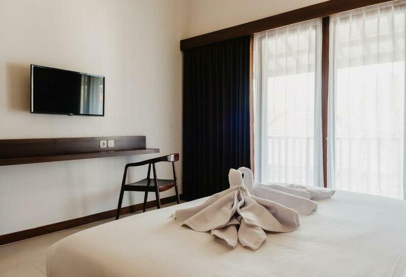 חדר סטנדרט עם מרפסת, Ratan Uluwatu Hotel And Villas