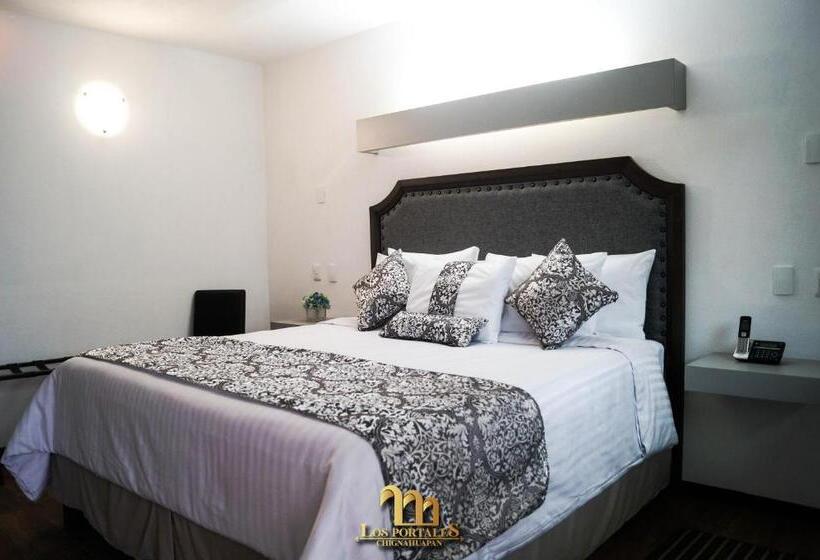 장애인을 위한 킹사이즈 침대 스탠다드 룸, Los Portales Chignahuapan