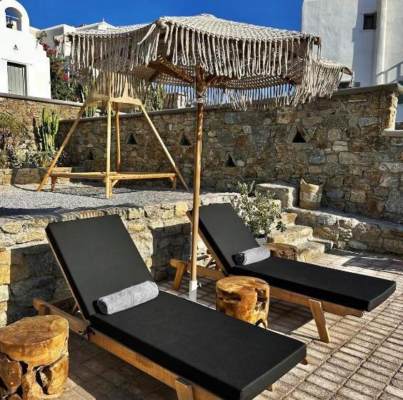 מיטת קינג בסוויטה, Sofos Suites Mykonos