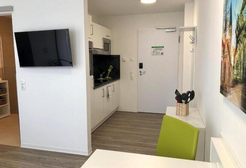 침실 1개 테라스 아파트, Adapt Apartments Braunschweig
