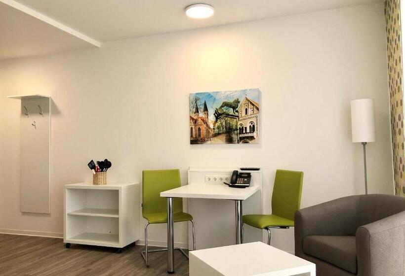Апартаменты 1 Спальня с Террасой, Adapt Apartments Braunschweig
