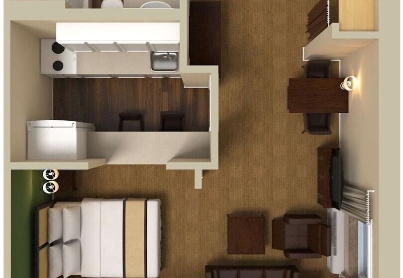 Студия Deluxe, Extended Stay America Suites  Raleigh  Cary  Harrison Ave